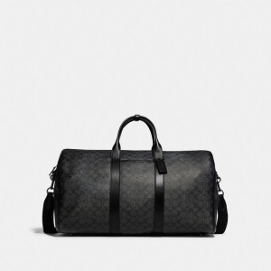 Black Men Coach Gotham In Signature Canvas Copper Duffle Bags | NZ_CH99791