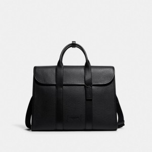 Black Men Coach Gotham Portfolio Copper Briefcase | NZ_CH59786
