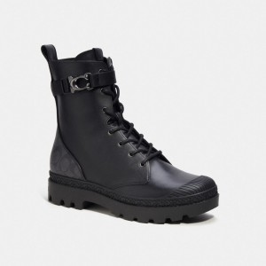 Black Men Coach Tucker With Signature Boots | NZ_CH79029