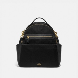 Black Women Coach Baby Brass Backpacks | NZ_CH16419