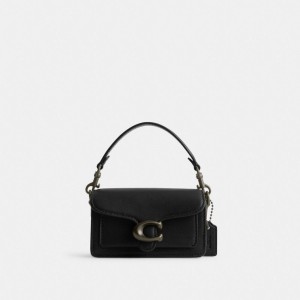 Black Women Coach Tabby 12 Glovetanned Leather Crossbody Bags | NZ_CH38198