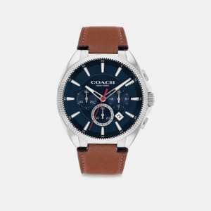 Brown Men Coach Jackson 45 Mm Watches | NZ_CH13251