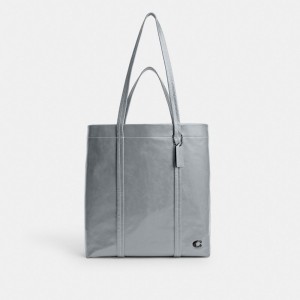 Grey Blue Men Coach Hall 33 Tote Bag | NZ_CH75871