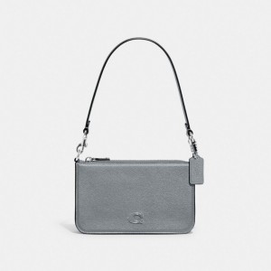 Grey Blue Men Coach With Signature Pouches | NZ_CH21414