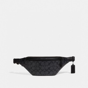 Grey Men Coach Charter Belt 7 In Signature Belt Bags | NZ_CH46659