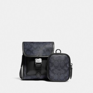 Grey Men Coach Charter North Crossbody Bags | NZ_CH33574