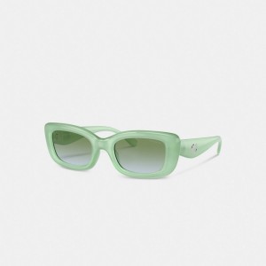 Mint Women Coach Pillow Tabby Narrow Rectangle Mint Sunglasses | NZ_CH79620