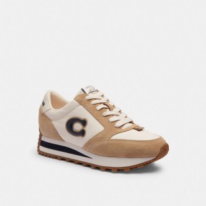 Navy Women Coach Runner Chalk Sneakers | NZ_CH25371