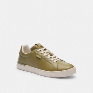 Olive Men Coach Lowline Low Top Moss Sneakers | NZ_CH15133